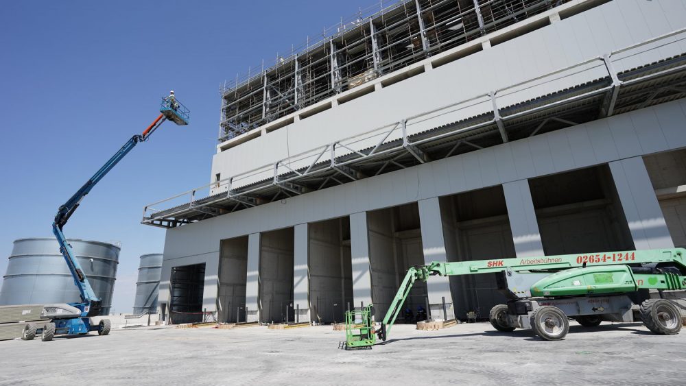 Construction of Energy-from-Waste facility is ongoing, equipment is delivered, 85% of works have been performed and works on energy plants for energy recovery are underway.